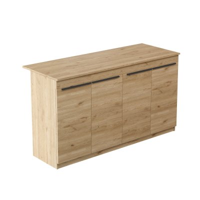 Table De Cuisine En Bois ""lark"" - 160 X 60 X 90 Cm - Marron
