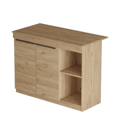 Table De Cuisine En Bois ""siven"" - 120 X 60 X 88 Cm - Marron