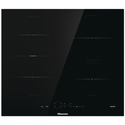 HISENSE Table de cuisson &agrave; induction 60cm 4 feux 7200w noir I6433CB7