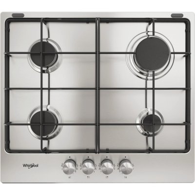 WHIRLPOOL Table de cuisson au gaz  TGML 650 IX - Encastrable - 4 br&ucirc;leurs gaz