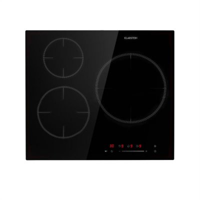 KLARSTEIN Table de cuisson - Delicatessa 3 - Plaque vitroc&eacute;ramique - 5800W- Minuterie - Noir
