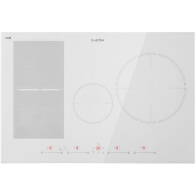 KLARSTEIN Table de cuisson - Delicatessa 77 Hybrid - Plaque vitroc&eacute;ramique - 7000W - Minuterie - Blanc