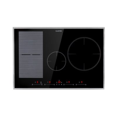 KLARSTEIN Table de cuisson - Delicatessa 77 Hybrid Prime - Plaque vitroc&eacute;ramique - 7000W - Minuterie - Noir