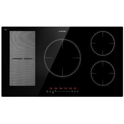 KLARSTEIN Table de cuisson - Delicatessa 90 Hybrid - Plaque vitroc&eacute;ramique - 7400W - Minuterie - Noir