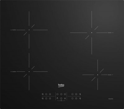 BEKO Table de cuisson induction 59cm 4 feux 7200w noir HII64200SMT