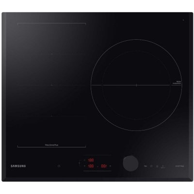 SAMSUNG Table de cuisson induction 60cm 3 feux 7400wnoir NZ63B6058KK/U1