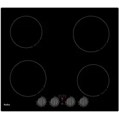AMICA Table de cuisson induction -  - 4 zones - 6 kW - L59 x P52 cm - Noir - AIM3540