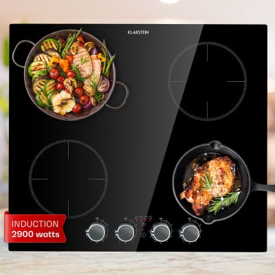 KLARSTEIN Table de cuisson -  Kochheld - &agrave; induction - 6000 W - Noir