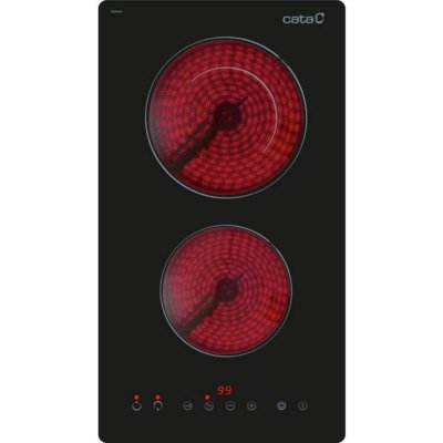 CATA Table de cuisson TD 3002 BK 2 foyers induction - 29cm