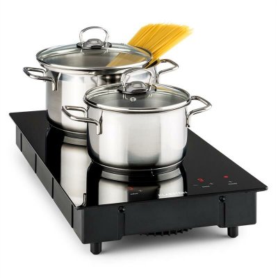 KLARSTEIN Table de cuisson - VariCook Domino - Plaque vitroc&eacute;ramique - 3000W - Minuterie - Tactile - Noir