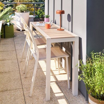 Table De Jardin 2 Places Evasion Beige Lin - Hesp&eacute;ride