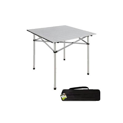 AKTIVE Table De Jardin  Camping Folding Table Aluminium