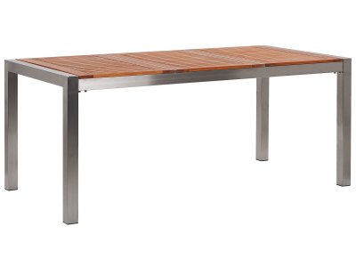 BELIANI Table de jardin en bois d'eucalyptus 180 x 90 cm grosseto 194175