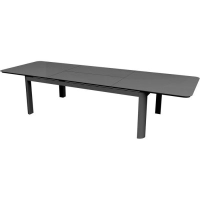 PROLOISIRS Table de jardin extensible DARIUS Graphite 230/350 x 120 cm