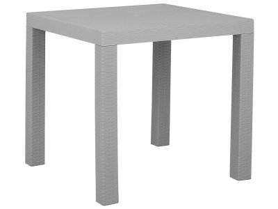 BELIANI Table de jardin gris clair 80 x 80 cm fossano 158511