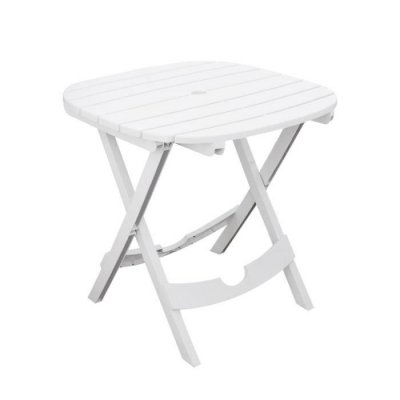 SOTUFAB PLAST Table de jardin pliable blanche L75xl70xH72cm Ruspina Sotufab 