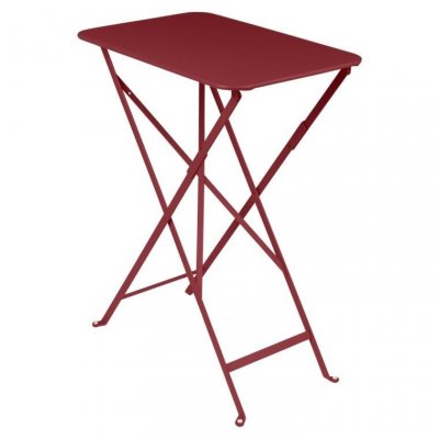 FERMOB Table de jardin pliante en m&eacute;tal  Bistro 37 x 57 cm piment