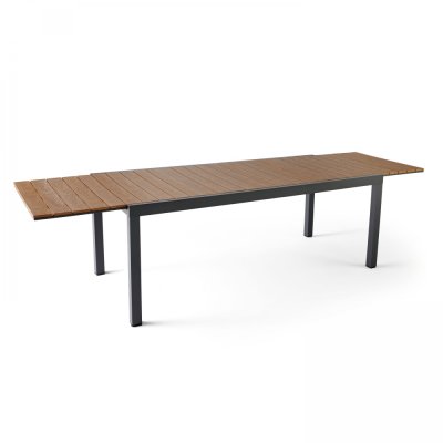 OVIALA Table de jardin rectangulaire extensible (200/300 x 94,5 x 75 cm)