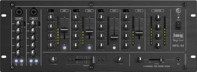 IMG STAGELINE Table De Mixage St&eacute;r&eacute;o Dj 6 Canaux Noire Monacor France Sarl - Mpx44sw