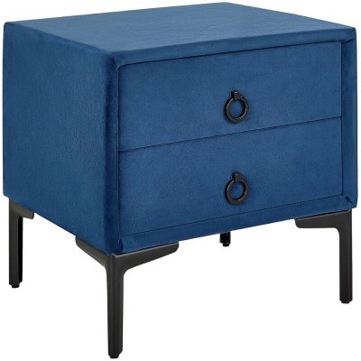 Table de nuit au style moderne et glamour avec 2 tiroirs pratiques
