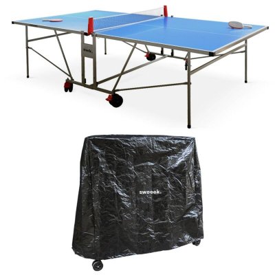 SWEEEK Table de ping pong OUTDOOR + Housse en PVC 