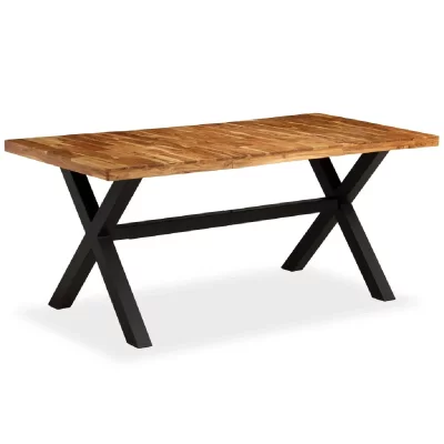 VIDAXL Table de salle &agrave; manger bois d'acacia et manguier 180x90x76 cm 245640