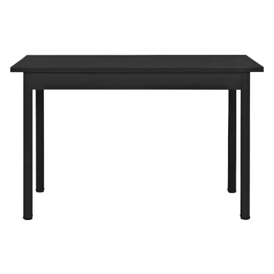 Table de salle &agrave; manger - Noir - Rectangulaire - 120 x 60 x 75 cm