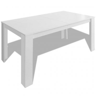 Table de salon salle &agrave; manger design 140 cm blanc helloshop26 0902143