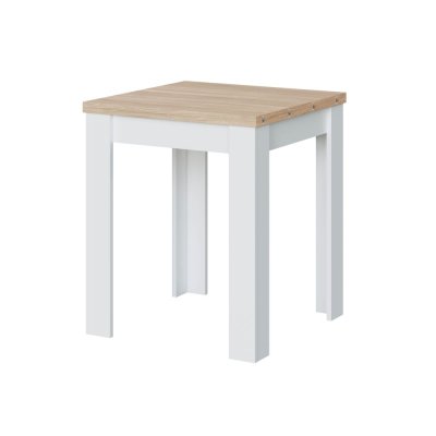 Table extensible olga l67-134cm - blanc et bois FOTAB4589A