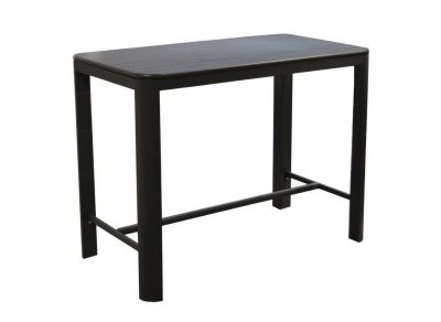 Table haute de jardin en aluminium Proloisirs Eos 140 x 74 cm graphite