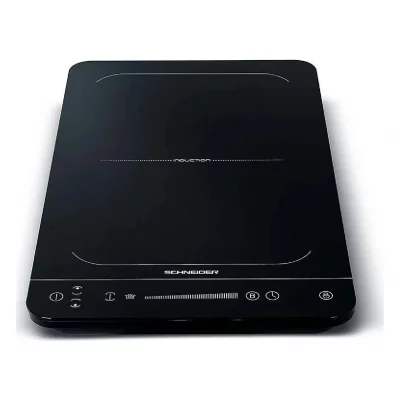 SCHNEIDER Table induction posable avec zone flex  2000 W Noir