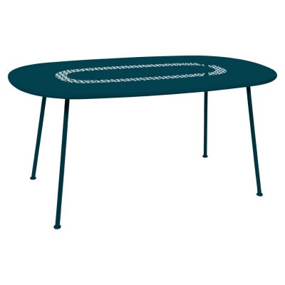 FERMOB Table Lorette 160 x 90 cm  Bleu acapulco