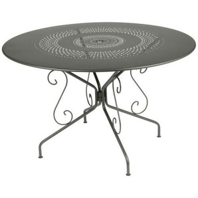 FERMOB Table Montmartre - Ronde - Acier - Vert romarin - 117cm