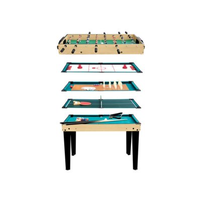 MISTER BABYFOOT Table multi-jeux panneau de fibres moyenne densit&eacute;