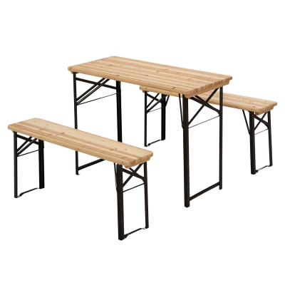 OUTSUNNY Table pique-nique avec 2 bancs pliables