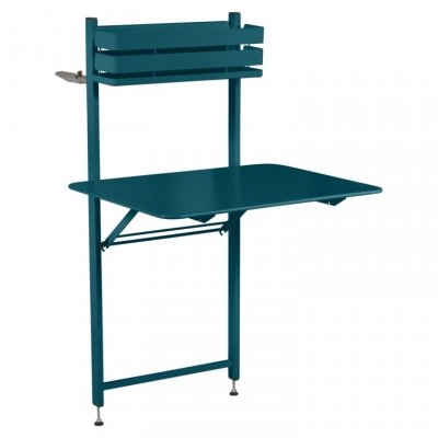 FERMOB Table pliante Balcon Bistro - Bleu acapulco - 120x57x77cm