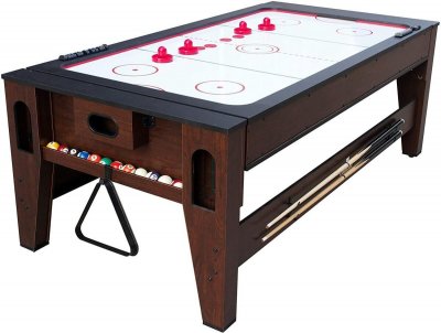 COUGAR Table R&eacute;versible Billard Am&eacute;ricain et Air-Hockey