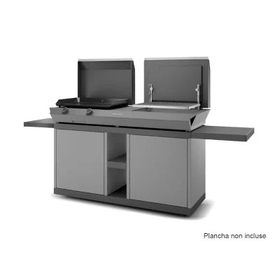 FORGE ADOUR Table roulante pour plancha  COMBI NG 