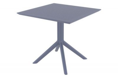 GENERIQUE Table SKY 80 cm - table de jardin - Couleur Gris fonc&eacute;