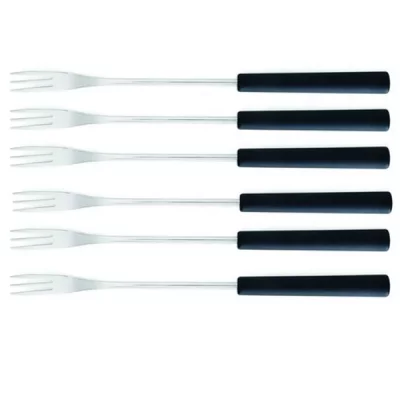TABLE&COOK tableandcook - lot de 6 fourchettes pour fondue noir - 3008188