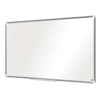 NOBO Tableau blanc laqu&eacute; Premium 16/9e H69 x L122 cm  - Blanc