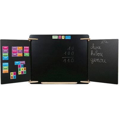 JB BOIS Tableau Triptyque : Le vrai tableau d'&eacute;cole JB-Bois
