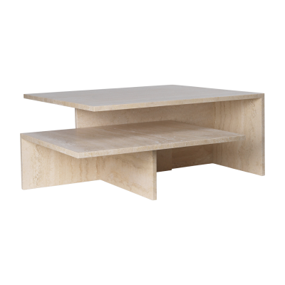Tables basses gigognes en travertin cashmere Distinct - Ferm Living