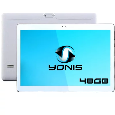 GENERIQUE Tablette 10 pouces 3G Android 5.1 Lollipop Dual SIM Quad Core 48Go Blanc