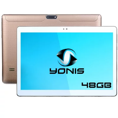 YONIS Tablette 10 Pouces 3G Android 5.1 Lollipop Dual Sim Quad Core Bluetooth 48 Go Or -  