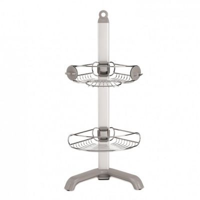 SIMPLEHUMAN Tablette acier d'angle L.77.4 cm gris / argent