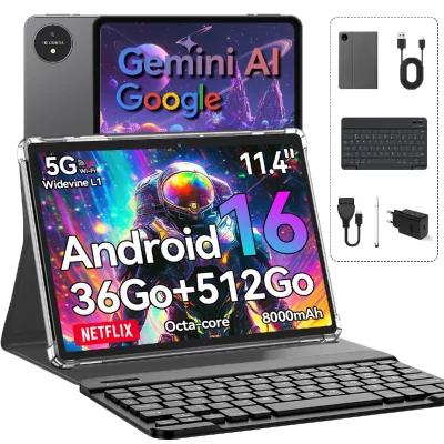 GENERIQUE Tablette-Android 16-11.4""FHD-36Go RAM+512GoROM/256Go TF