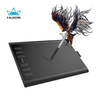 HUION Tablette Graphique  Inspiroy H1060P avec Stylet - 12 Touches Tactiles