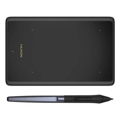 HUION Tablette graphique Inspiroy H420X 4.17x2.6 pouces planche &agrave; dessin avec stylet batterie (noir)