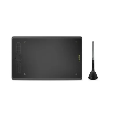 HUION Tablette graphique Inspiroy H610X avec stylet sans batterie et 8 touches raccourci (noir)